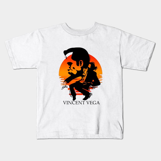 Vincent Vega - Pulp Fiction Kids T-Shirt by CAUTODIPELO